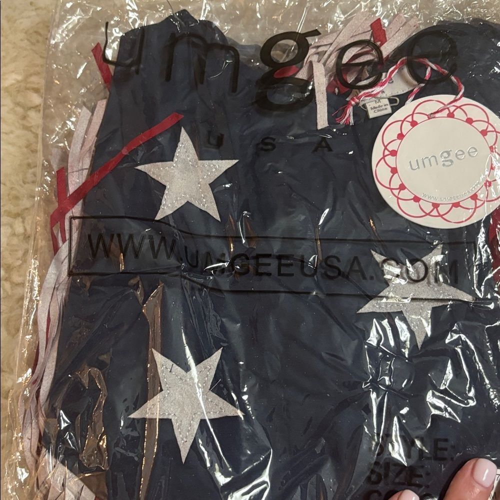 Anthropologie Umgee Patriotic Fringe Tank Top - Picture 2 of 5